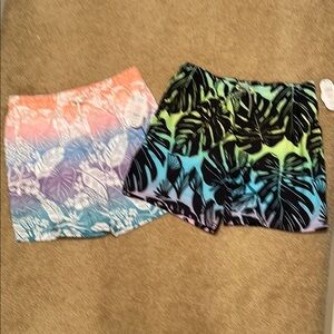 Tropical Print Swim Shorts (2)